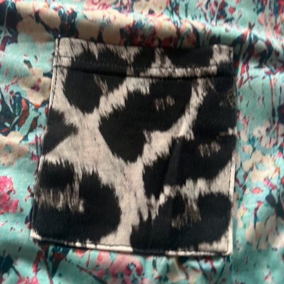 Turquoise & Animal Print Top - Picture 8 of 8